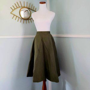 Uniqlo Green Circle Skirt